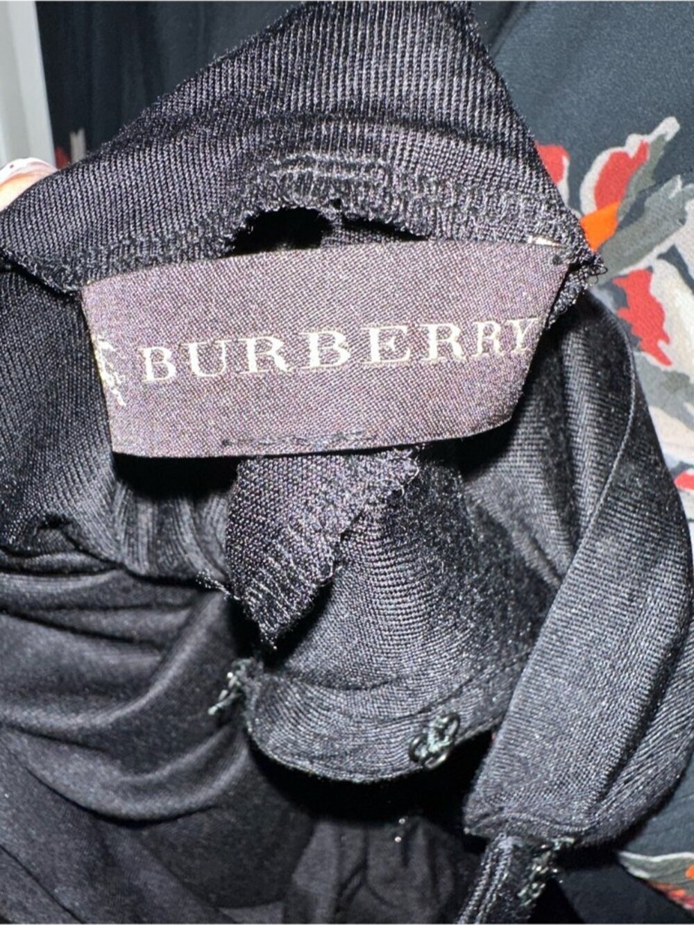 Burberry Black Drop Waist Corset Longsleeve 100% Silk maxi dress Whimsygoth - Picture 4 of 12